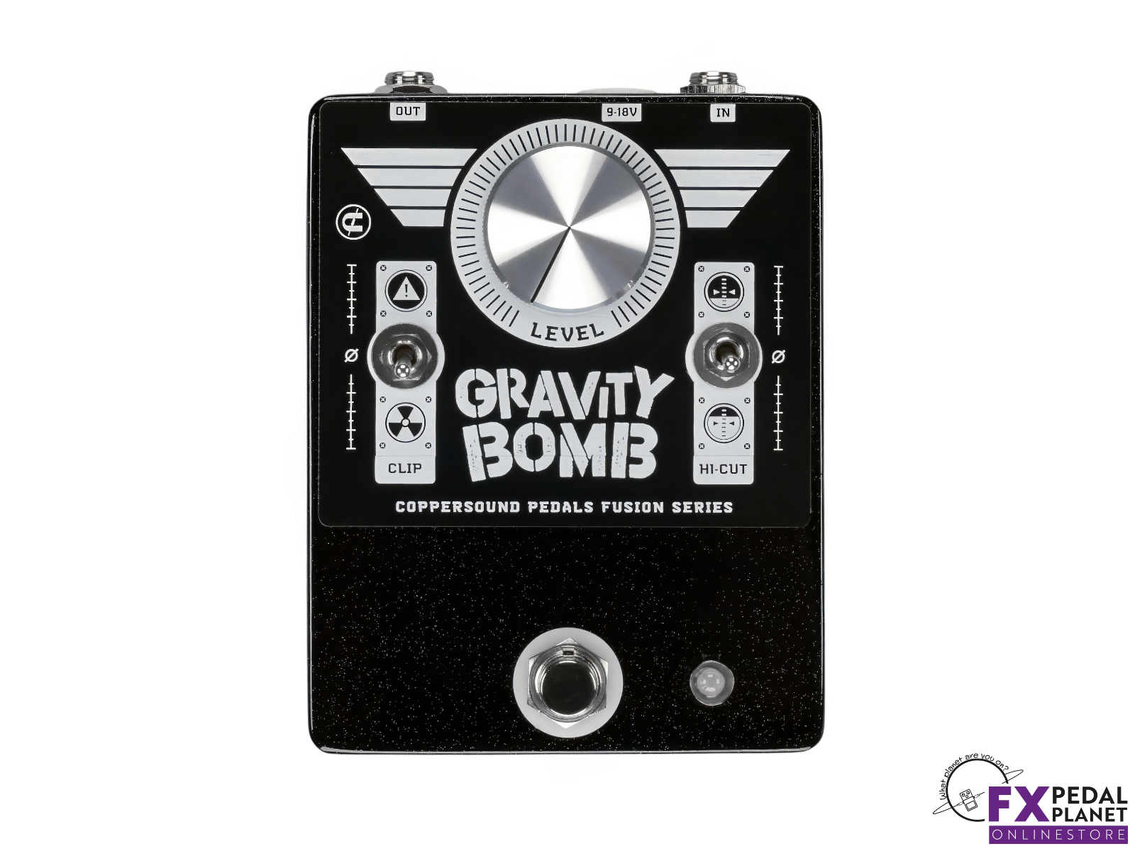 Gravity Bomb Fusion Series Black Plate by CopperSound Pedals